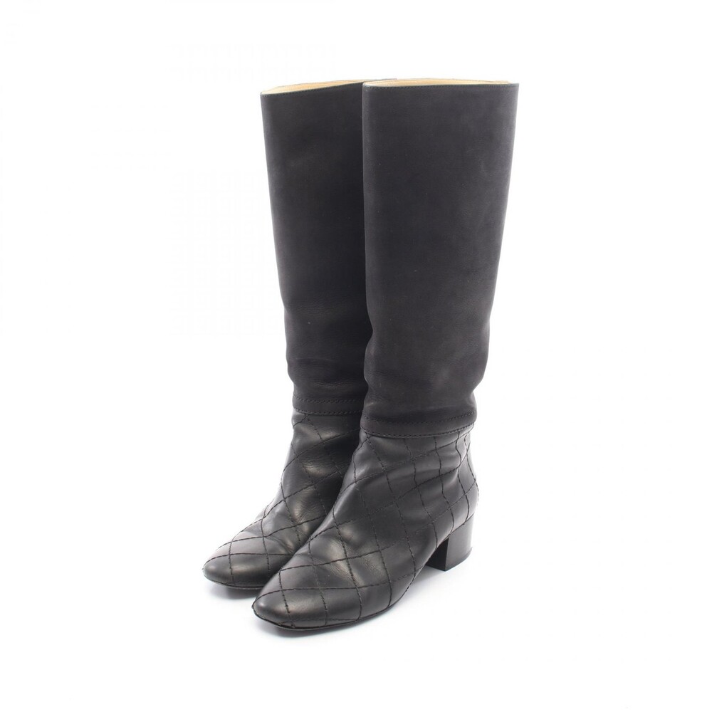Chanel Coco Mark Quilted Long Boots #329062C37B